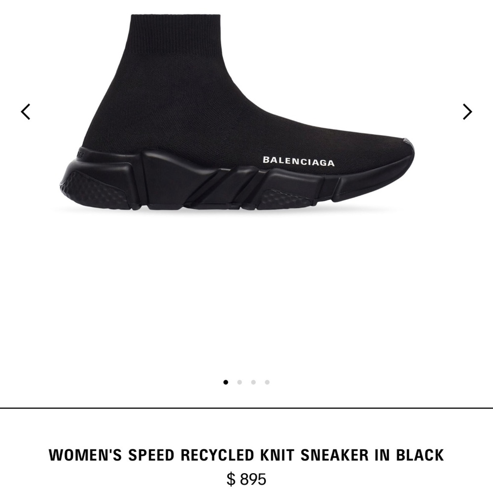 Only worn once! Basically brand new Balenciaga Speed LT Sneakers size 36